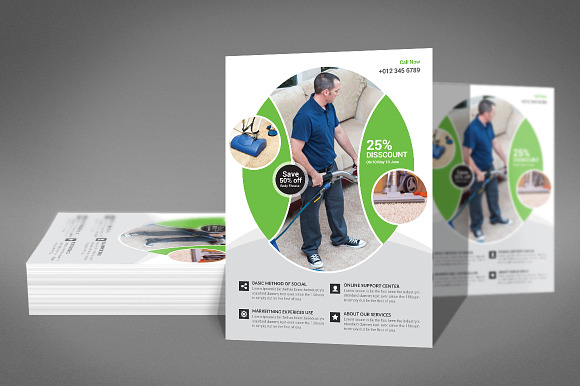 Carpet Cleaning Flyer in Flyer Templates - product preview 2