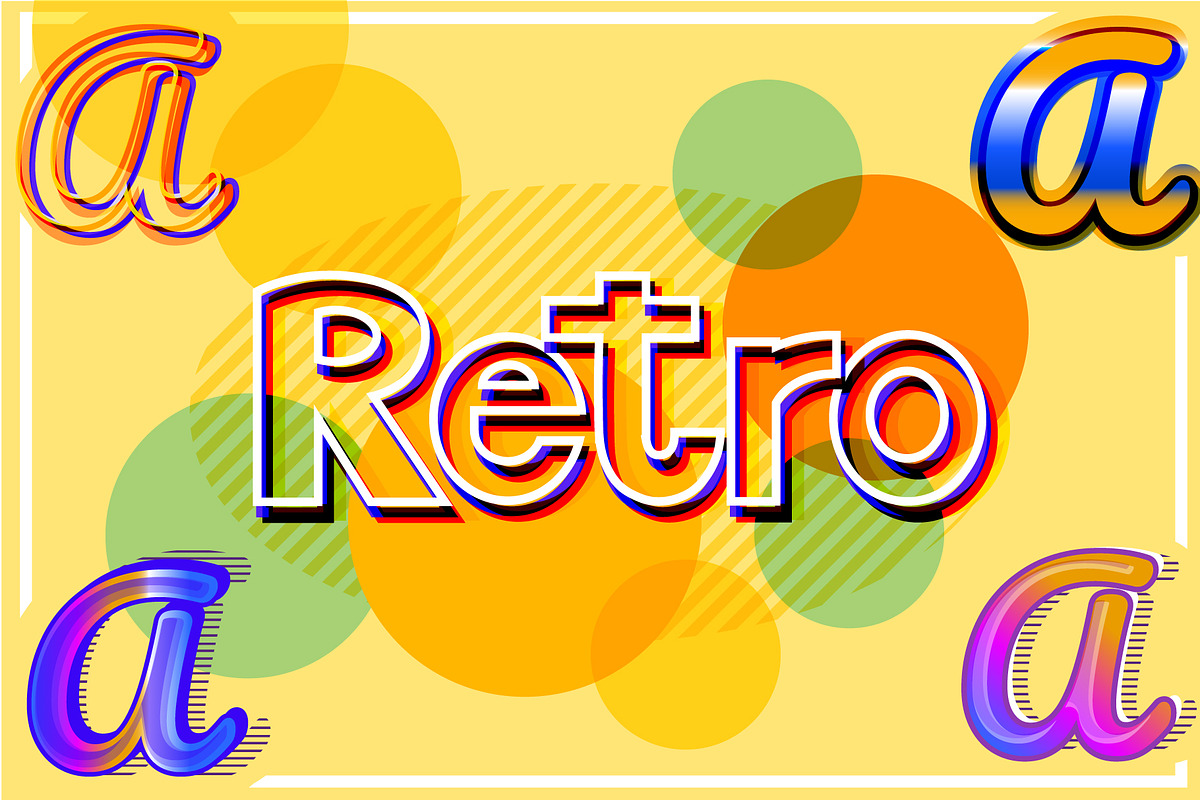 Retro Graphic Styles in Photoshop Layer Styles - product preview 8