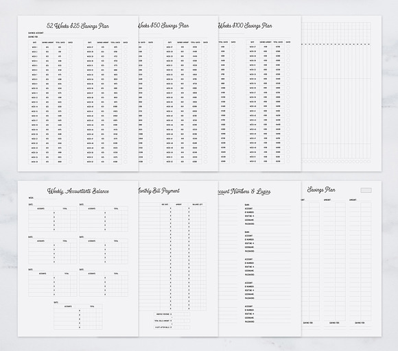Fully Editable Budget Planner in Stationery Templates - product preview 4