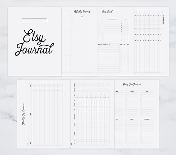 Fully Editable Etsy Journal in Stationery Templates - product preview 3
