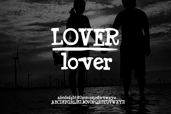 Hand Drawn Font | Lover font in Display Fonts - product preview 1