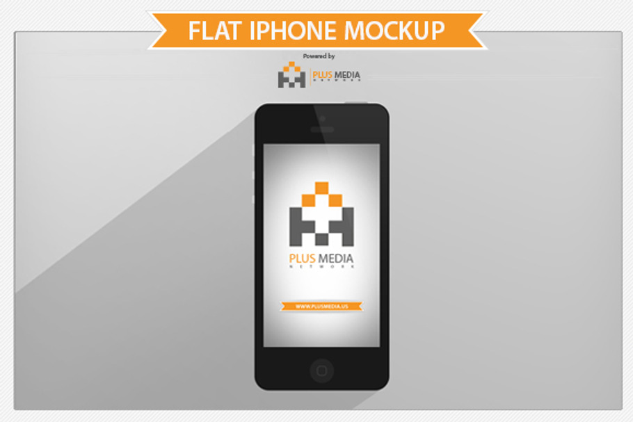 Flat Iphone Mockup