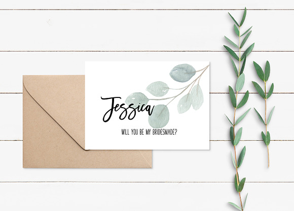 Watercolor Eucalyptus & Greenery in Illustrations - product preview 2