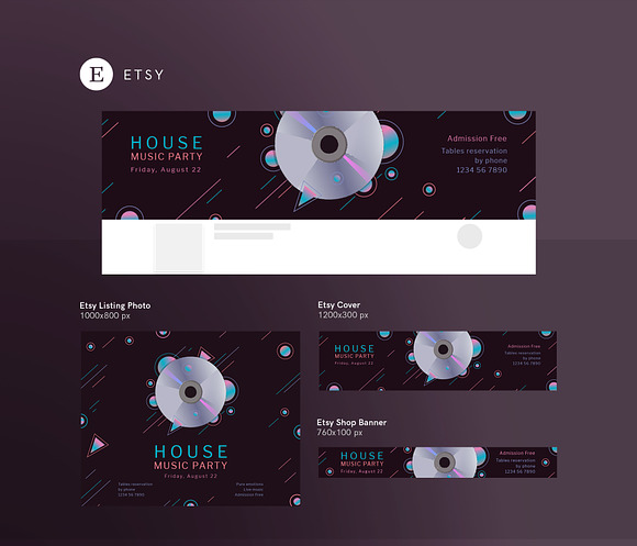 Branding Pack | Music Party in Branding Mockups - product preview 11