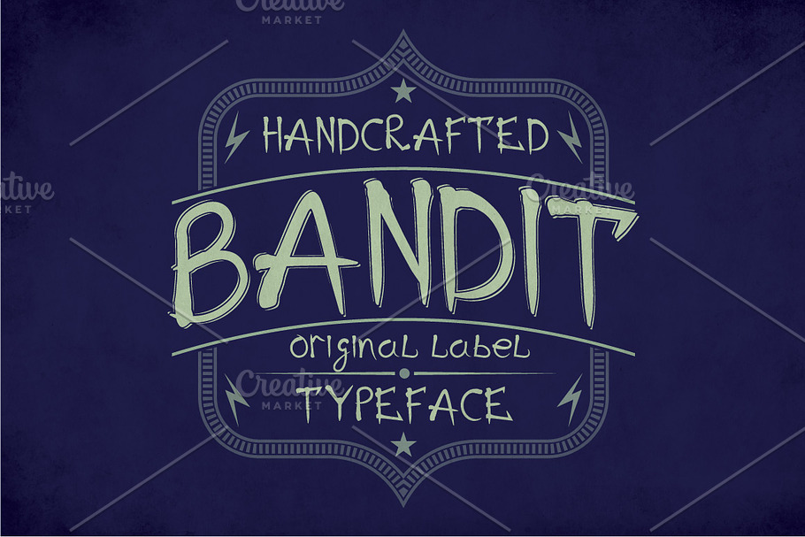 Bandit Modern Label Typeface in Display Fonts - product preview 8