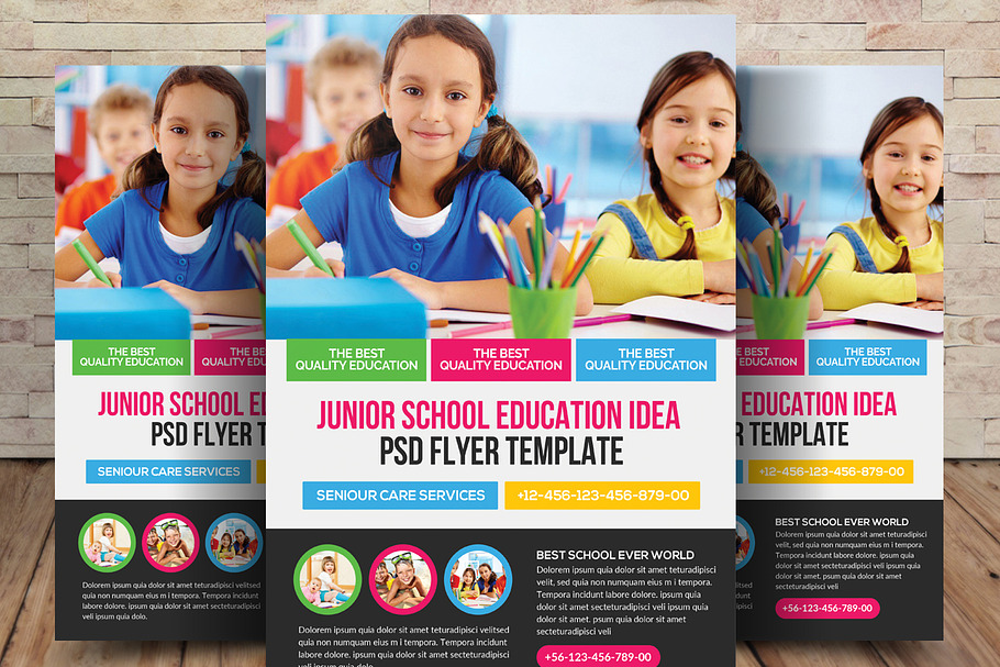 Junior School Education Flyers