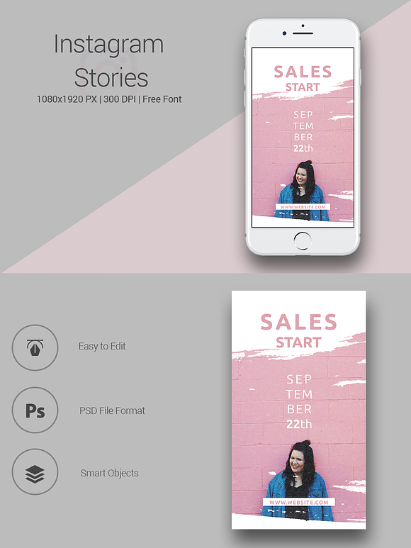 Fashion Instagram Stories in Instagram Templates - product preview 3