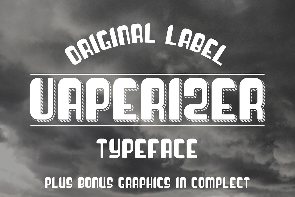 Vaperizer Typeface + Bonus in Display Fonts - product preview 8