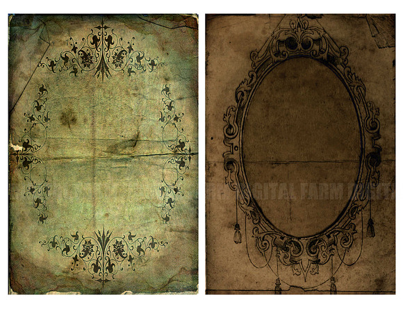 Antique old paper, vintage paper set in Textures - product preview 1