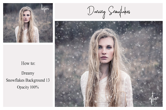 40 Dreamy Snowflakes PNG Overlays in Textures - product preview 2