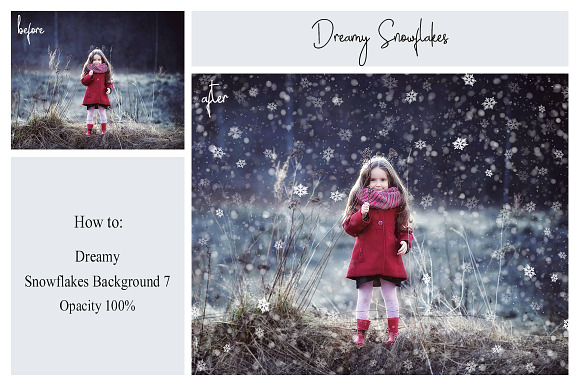 40 Dreamy Snowflakes PNG Overlays in Textures - product preview 7