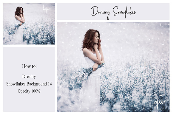 40 Dreamy Snowflakes PNG Overlays in Textures - product preview 11