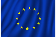 European Union vector flag national symbol