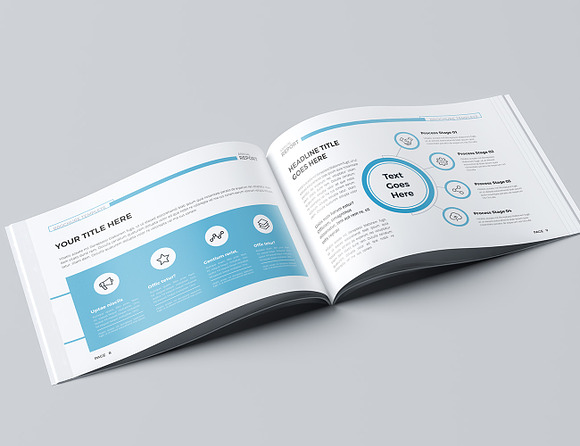 The Blue Landscape Brochure in Brochure Templates - product preview 3