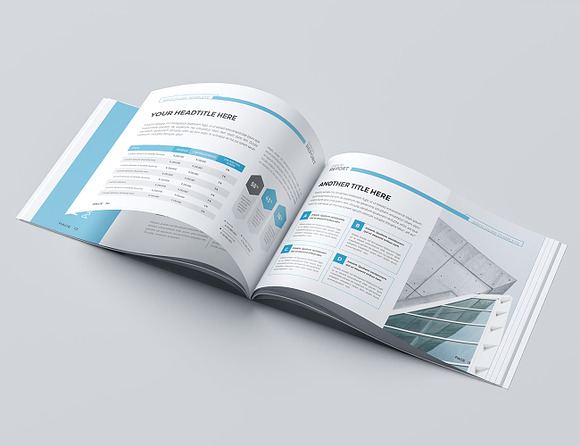 The Blue Landscape Brochure in Brochure Templates - product preview 4