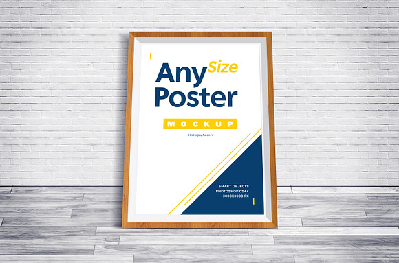 Posters Frames Mockups in Print Mockups - product preview 2