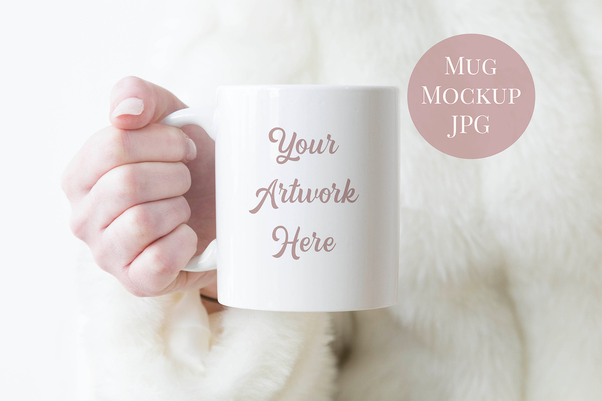 Mug Mockup - Winter White in Product Mockups - product preview 8