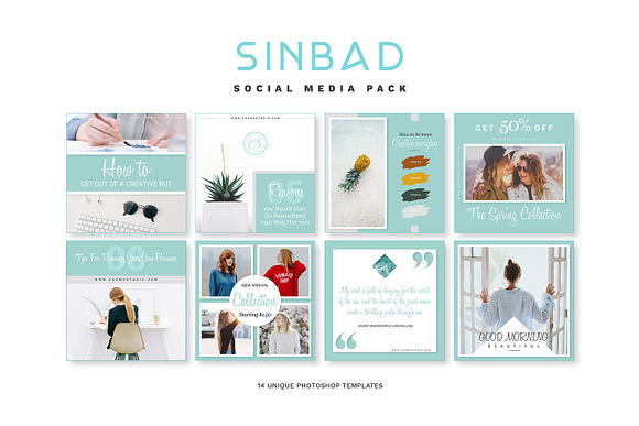 SINBAD Social Media Pack in Social Media Templates - product preview 7