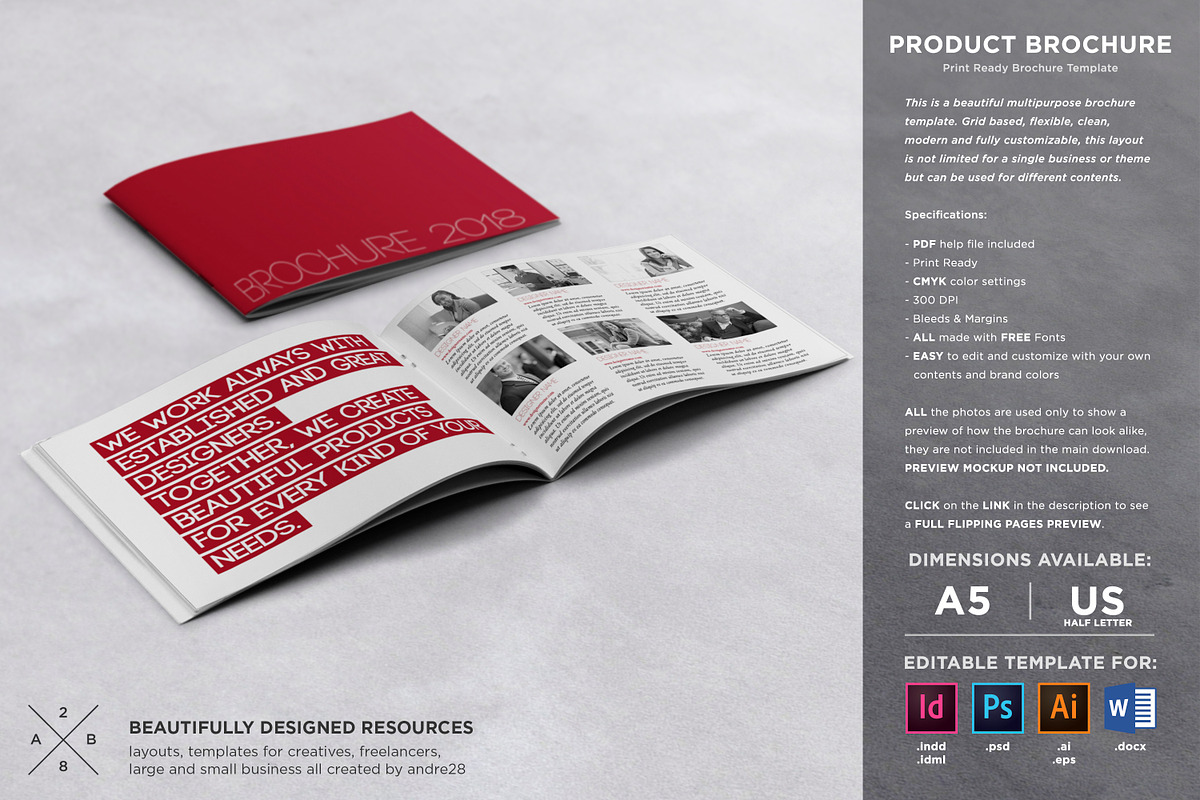 Product Brochure Template in Brochure Templates - product preview 8
