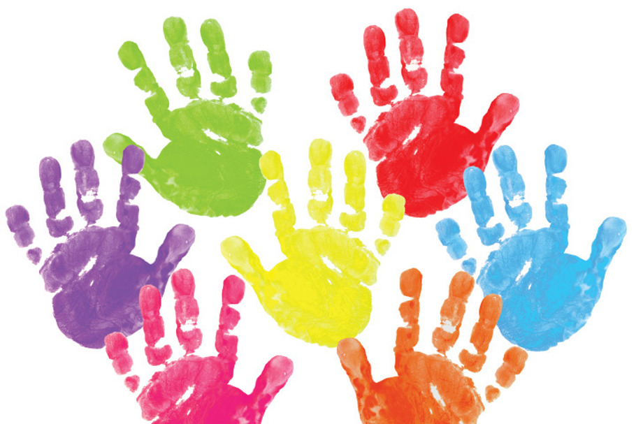 Painted Clipart - Hand prints