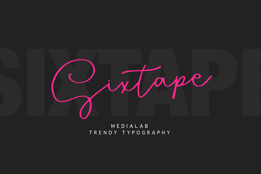 Sixtape in Script Fonts - product preview 8