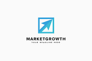 Market Growth Logo Template