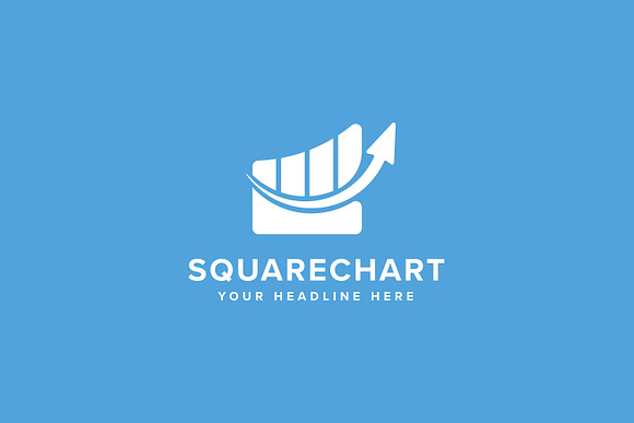 Square Chart Logo Template in Logo Templates - product preview 1