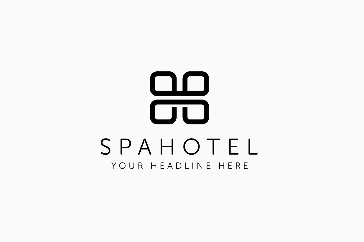 Spa Hotel H Letter Logo Template in Logo Templates - product preview 8