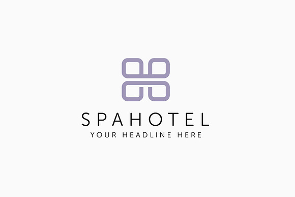 Spa Hotel H Letter Logo Template in Logo Templates - product preview 1