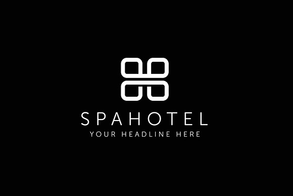 Spa Hotel H Letter Logo Template in Logo Templates - product preview 2