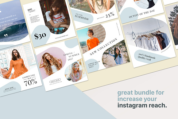 Instagram Template - Mode Minimal in Instagram Templates - product preview 5