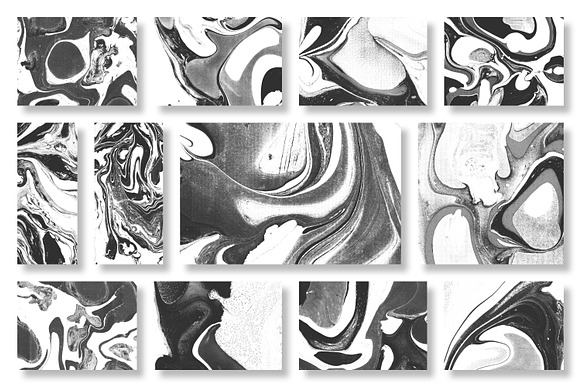 200 Marbled Paper Collection in Textures - product preview 1