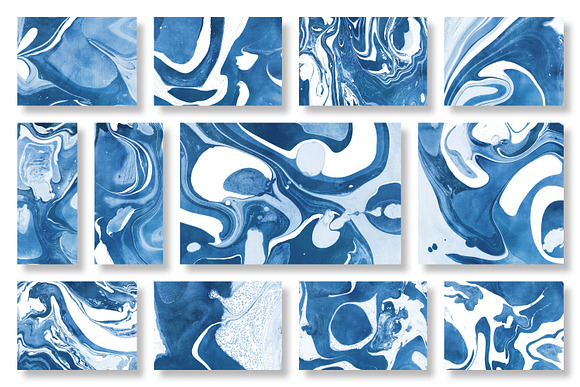 200 Marbled Paper Collection in Textures - product preview 2
