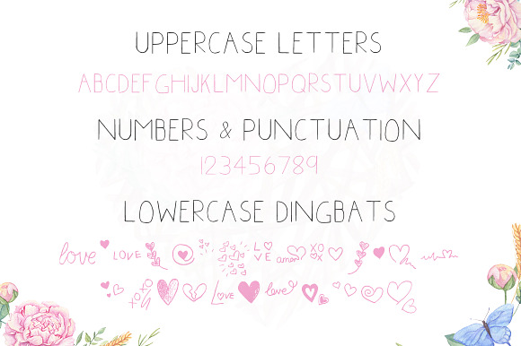 Little Hearts Font in Display Fonts - product preview 3