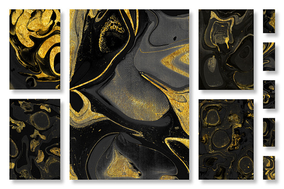 200 Marbled Paper Collection in Textures - product preview 4