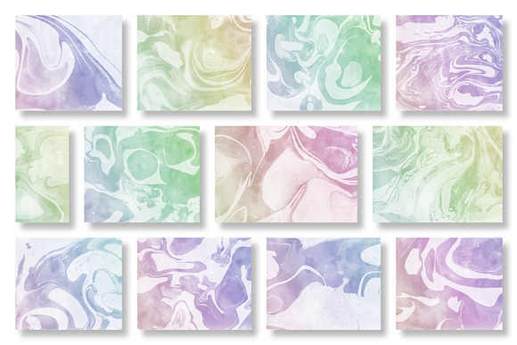 200 Marbled Paper Collection in Textures - product preview 5