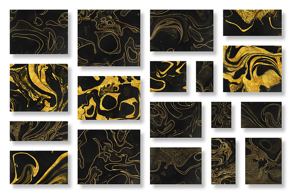 200 Marbled Paper Collection in Textures - product preview 7