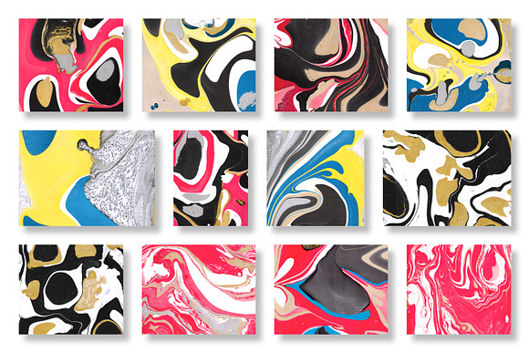 200 Marbled Paper Collection in Textures - product preview 8