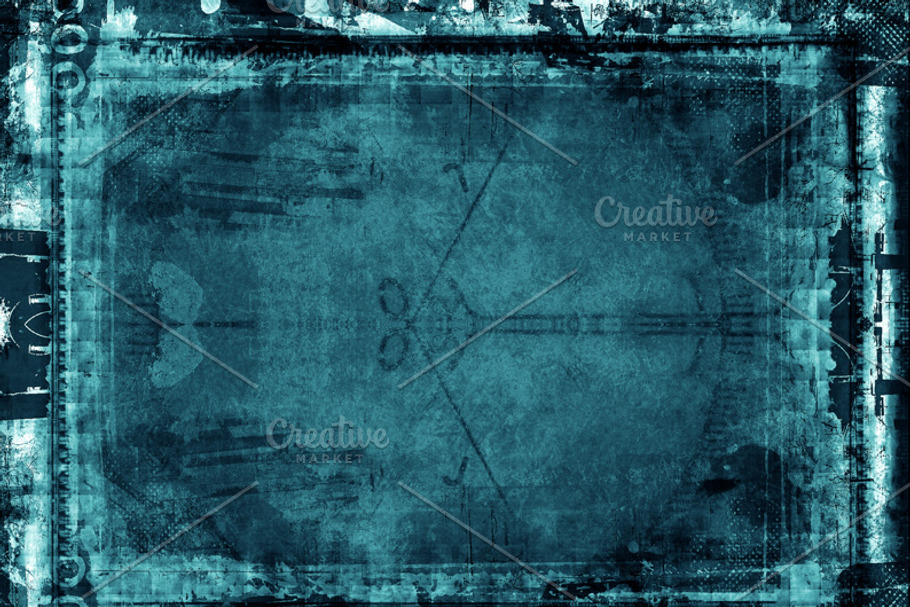 Grunge textured retro style frame in Textures - product preview 8