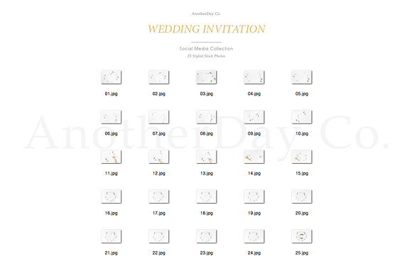 Wedding Invitation Styled Stock in Print Mockups - product preview 5