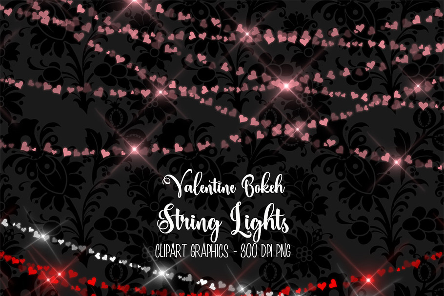 Valentine Bokeh String Lights