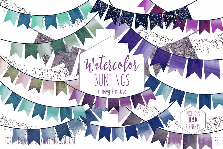 Birthday Party Bunting Clipart