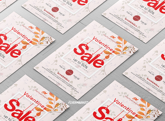 Valentine’s Day Sale Flyer Template in Flyer Templates - product preview 1