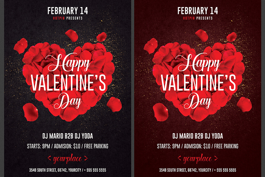Valentines Day Flyer Invitation in Flyer Templates - product preview 8