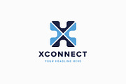 X Connect Logo Template