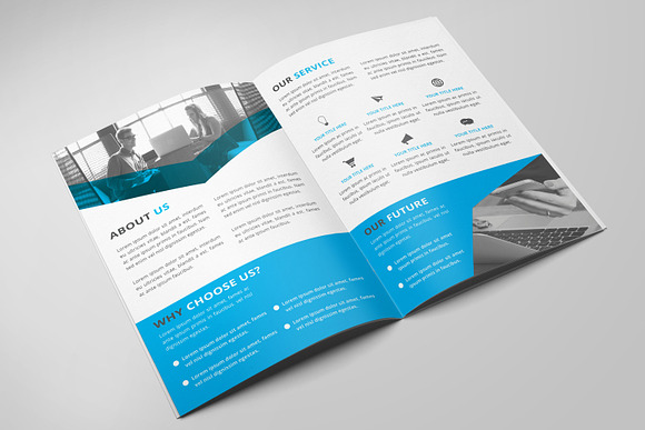 Corporate Bi-fold Brochure in Brochure Templates - product preview 1