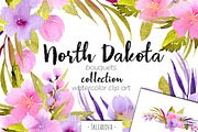 "North Dakota". Bouquets set.