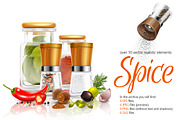 Spices Realistic Set