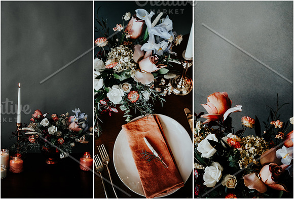 Floral Tablescape Wedding Bundle in Mockup Templates - product preview 3