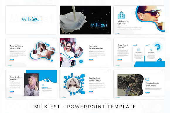Milkiest Creative Presentation in PowerPoint Templates - product preview 1